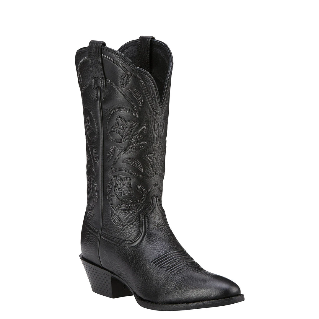 Ariat Women's Heritage Western Black Boots R-Toe WOMENS Ariat Women's Heritage Western Black Boots R-Toe WOMENS
