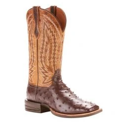 MENS Ariat Relentless Platinum Western Boot Ostrich Boot