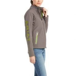 Ariat Women's New Team Softshell Jacket Plum Grey WOMENS