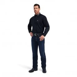 Ariat Men's Black Mexico Team Logo Twill Classic Fit Shirt 2 Ariat Men's Black Mexico Team Logo Twill Classic Fit Shirt