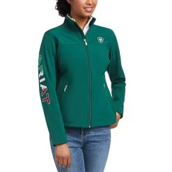 Ariat WOMENS Women's New Team Softshell Mexico Jacket Green