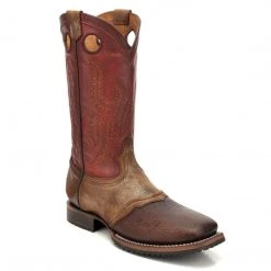 Cuadra Men's Volcano Red Ferrari Square Toe Boots