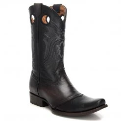 MENS Cuadra Men's Santana Black Semi Square Toe Boots