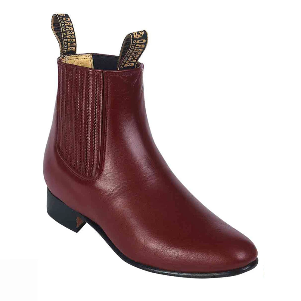 El Besserro Mens Burgundy Botin Charro El Besserro Mens Burgundy Botin Charro