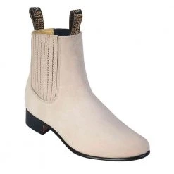 El Besserro Men's Nubuck Bone Botin Charro