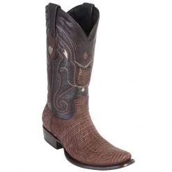 Wild West Boots MENS Wild West Men's Dubai Toe Sanded Lizard Teju Western Boots