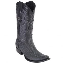 Wild West Boots MENS Wild West Men's Dubai Toe Sanded Lizard Teju Western Boots