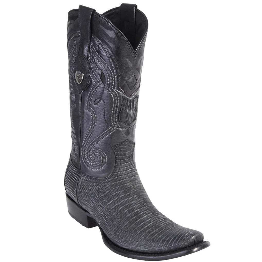 Wild West Boots MENS Wild West Men's Dubai Toe Sanded Lizard Teju Western Boots Wild West Boots MENS Wild West Men's Dubai Toe Sanded Lizard Teju Western Boots