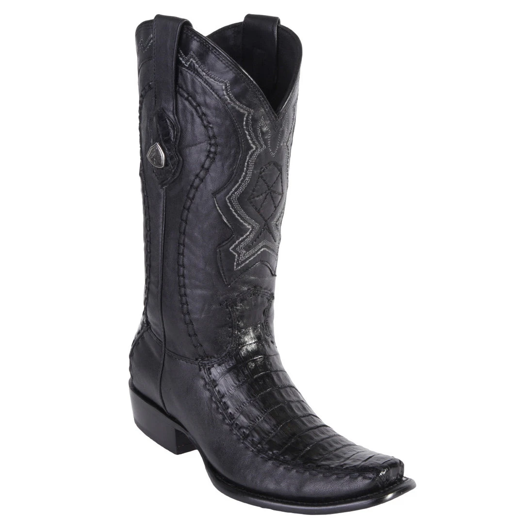 Wild West Boots Wild West Men's Caiman Belly Stitched Dubai Toe Western Boots Wild West Boots Wild West Men's Caiman Belly Stitched Dubai Toe Western Boots
