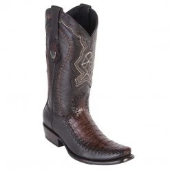 Wild West Boots Wild West Men's Caiman Belly Stitched Dubai Toe Western Boots 4 Wild West Boots Wild West Men's Caiman Belly Stitched Dubai Toe Western Boots