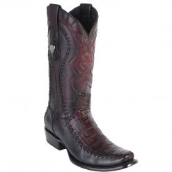 Wild West Boots Wild West Men's Caiman Belly Stitched Dubai Toe Western Boots