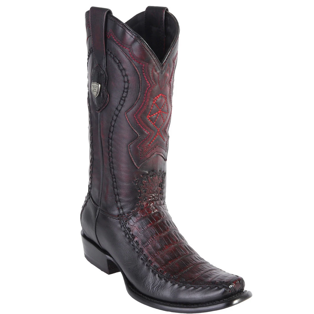 Wild West Boots Wild West Men's Caiman Belly Stitched Dubai Toe Western Boots Wild West Boots Wild West Men's Caiman Belly Stitched Dubai Toe Western Boots
