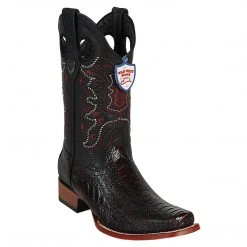 Wild West Boots MENS Ostrich Leg Wild Rodeo Toe