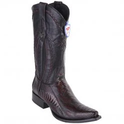 Wild West Boots Men's Ostrich Leg Western Snip Toe MENS