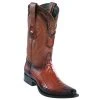 Wild West Boots Ostrich Leg Snip Toe Cowboy Boots MENS