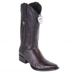 Wild West Boots Men's Lizard Snip Toe Cowboy Boots