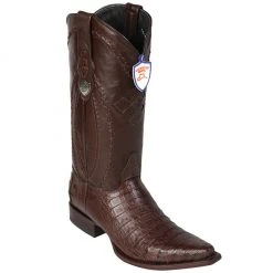 Wild West Boots Men's Caiman Belly Western Snip Toe MENS