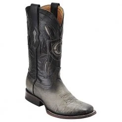 Cuadra Ostrich Belly Wide Square Toe Boots MENS