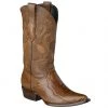 Cuadra Mens Ostrich Leg Honey Cowboy Boots R-Toe
