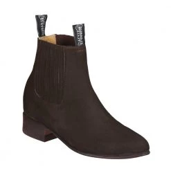 MENS El Canelo Men's Brown Suede Botin Charro