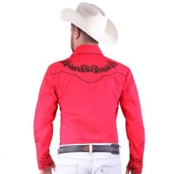 MENS El General Men's Red Charro Western Shirt