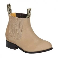 El Canelo Kids Nobuck Charro Boots