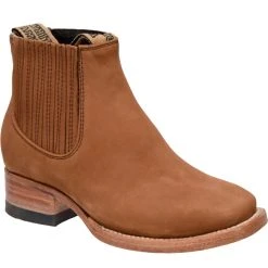 White Diamonds Kid Rodeo Ankle Charro Boot