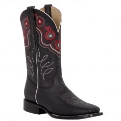 WOMENS El General Flower Square Toe Cowgirl Boots
