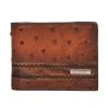 MENS Cuadra Men's Ostrich Wallet - Flame Honey