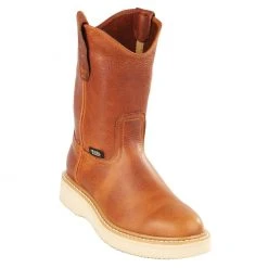 Original Michel Leather Pull On Grisly Work Boots MENS