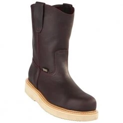 MENS Original Michel Leather Work Boots Steel Toe