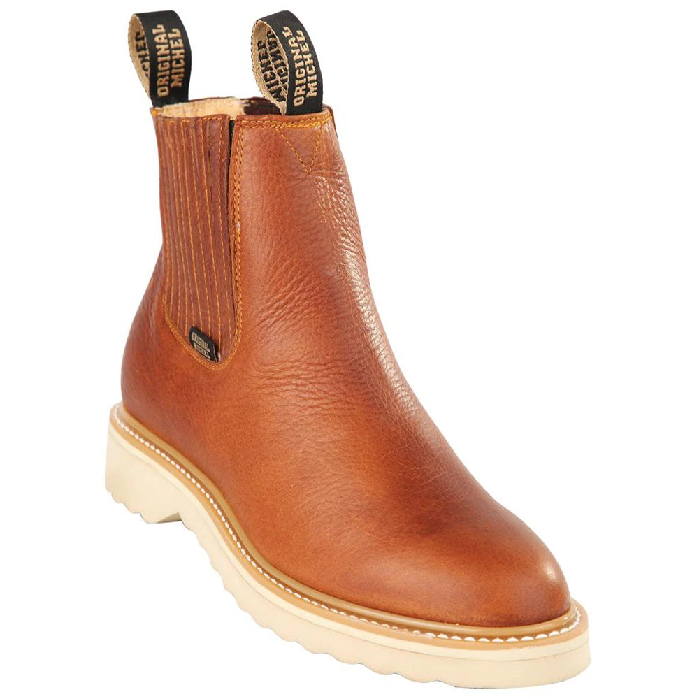 Original Michel Short Ankle Pull On Work Boots Soft Toe - Grisly Original Michel Short Ankle Pull On Work Boots Soft Toe - Grisly