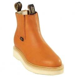 MENS Original Michel Short Ankle Pull On Work Boots - Honey