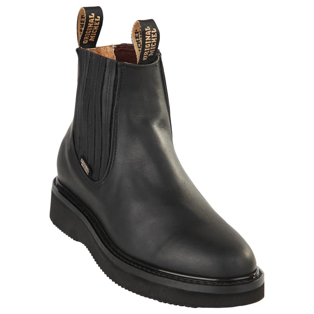 Original Michel Short Ankle Pull On Work Boots - Black Original Michel Short Ankle Pull On Work Boots - Black