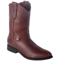 MENS Original Michel Work Boots Leather Grisly Roper Toe