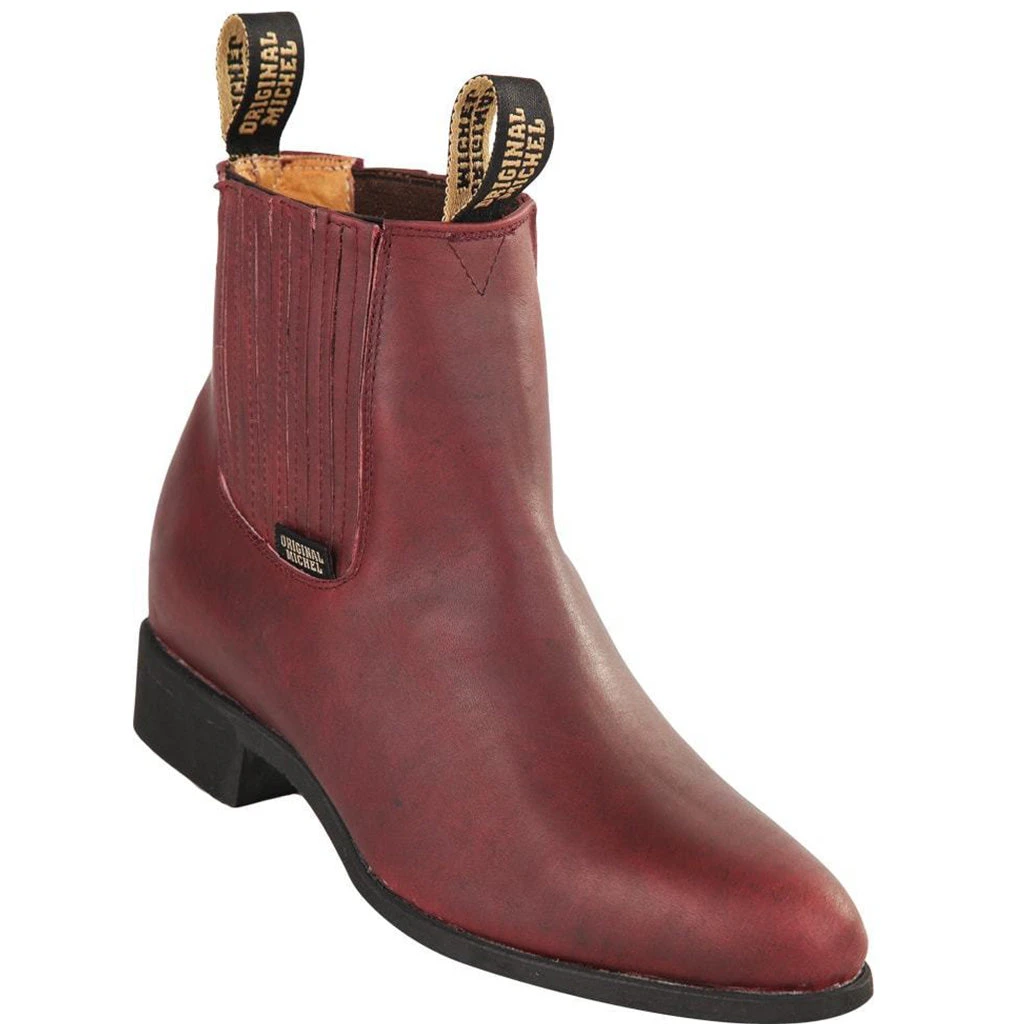 Original Michel Grasso Burgundy Botin Charro Original Michel Grasso Burgundy Botin Charro