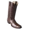 Los Altos Boots MENS Los Altos Men's Brown Ostrich Square 7-Toe Cowboy Boots