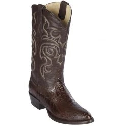Los Altos Boots MENS Los Altos Round Toe Ostrich Leg Cowboy Boots