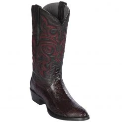 Los Altos Boots MENS Los Altos Round Toe Ostrich Leg Cowboy Boots