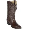 Los Altos Boots Los Altos Lizard Teju R-Toe Brown Cowboy Boots