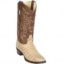 Los Altos Boots Los Altos Mens Honey Caiman Belly Round Toe Cowboy Boots