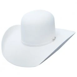 Cuernos Chuecos 6x Open Crown White Cowboy Felt Hat