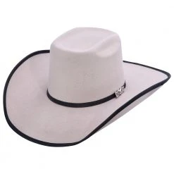 MENS Cuernos Chuecos Grey Brick Crown Cowboy Felt Hat