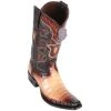 Los Altos Boots Los Altos Men's Caiman Belly European Toe Cowboy Boots - Faded Oryx MENS