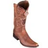 Los Altos Boots Los Altos Men's Rage European Toe Cowboy Boots - Walnut
