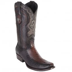Wild West Boots MENS Wild West Men's Ostrich Leg Stitched Dubai Toe Boots