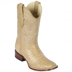 Los Altos Boots MENS Los Altos Caiman Belly Oryx Square Toe Cowboy Boots