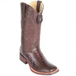 Los Altos Boots Los Altos Men's Ostrich Leg Square Toe Cowboy Boots