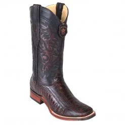 Los Altos Boots Los Altos Men's Ostrich Leg Square Toe Cowboy Boots