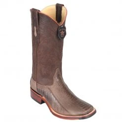 Los Altos Boots Los Altos Men's Ostrich Leg Square Toe Cowboy Boots